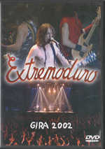 Portada del DVD de Extremoduro 'Gira 2002' (2004)