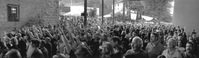 Imagen panorámica del concierto de Txiberri